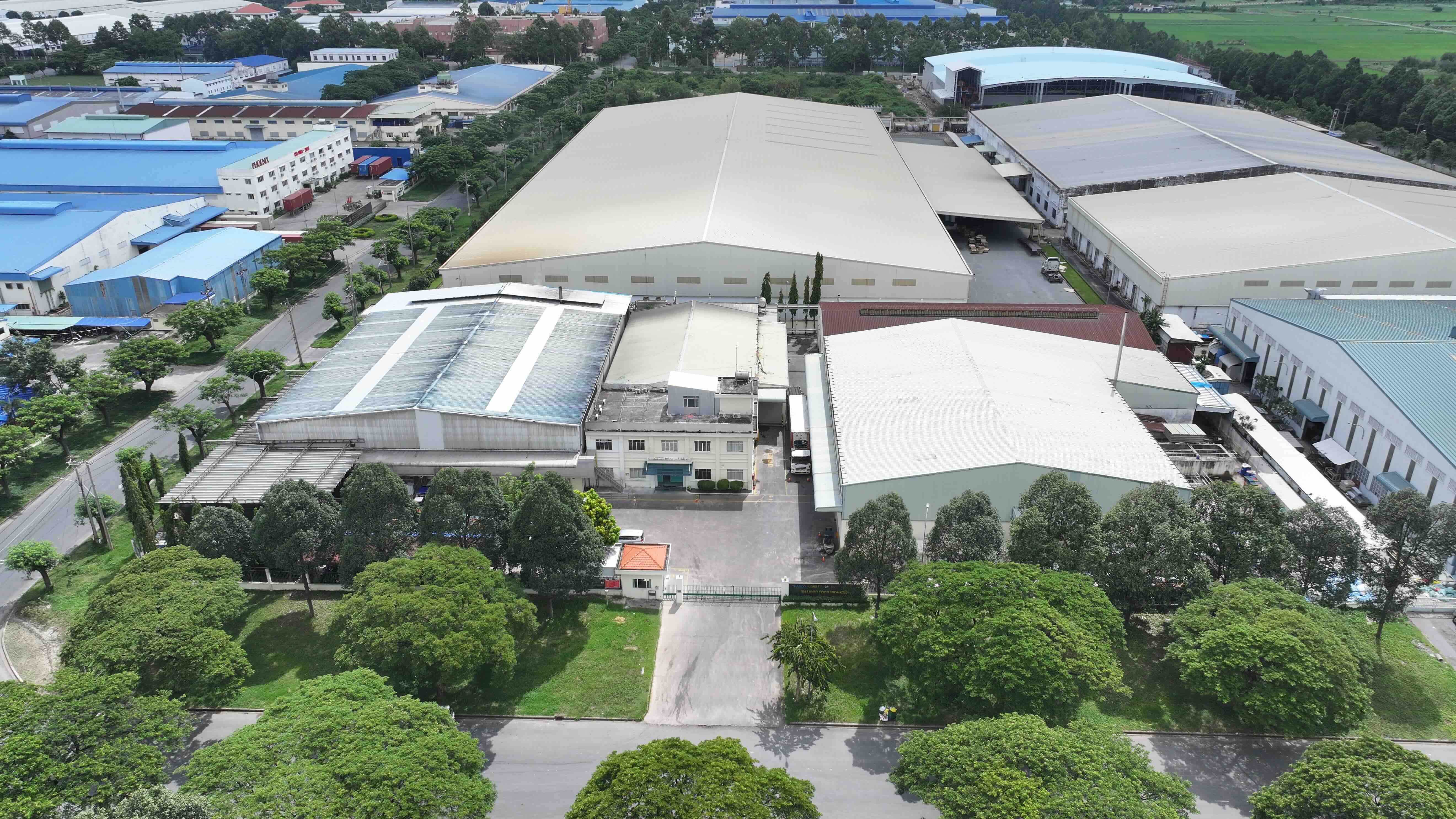 An aerial view of THABICO’s processing complex