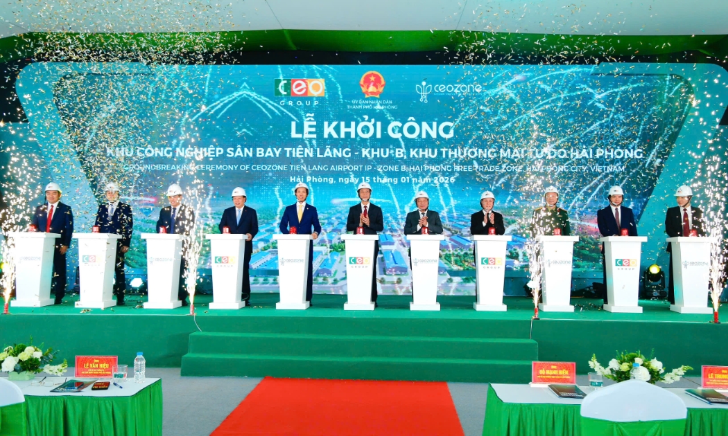 Hải Phòng khởi công dự án Khu công nghiệp sân bay Tiên Lãng