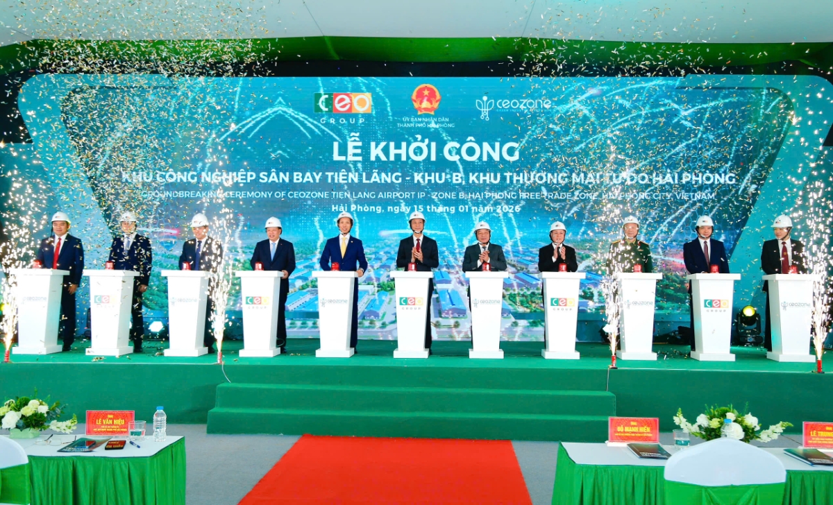 Lễ khởi công Dự án Khu công nghiệp Sân bay Tiên Lãng - Khu B 