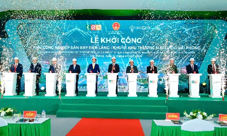 Lễ khởi công Dự án Khu công nghiệp Sân bay Tiên Lãng - Khu B
