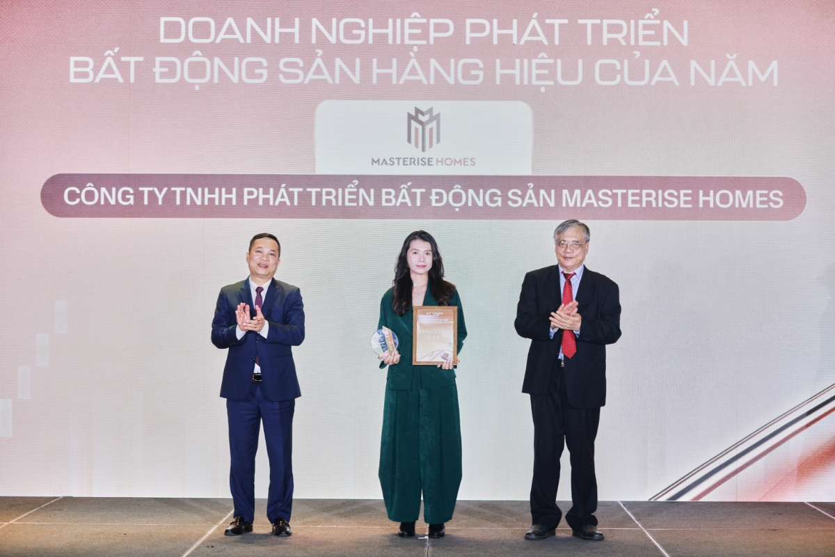 Masterise Homes vừa được vinh danh “Doanh nghiệp phát triển bất động sản hàng hiệu của năm” tại FChoice Awards 2025. Ảnh:&nbsp;Masterise Homes.