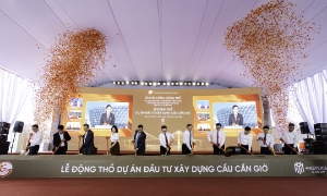 Chính thức khởi công cầu Cần Giờ, tạo đòn bẩy thúc đẩy phát triển vùng lõi Vịnh Tiên 