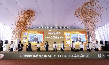 Chính thức khởi công cầu Cần Giờ, tạo đòn bẩy thúc đẩy phát triển vùng lõi Vịnh Tiên