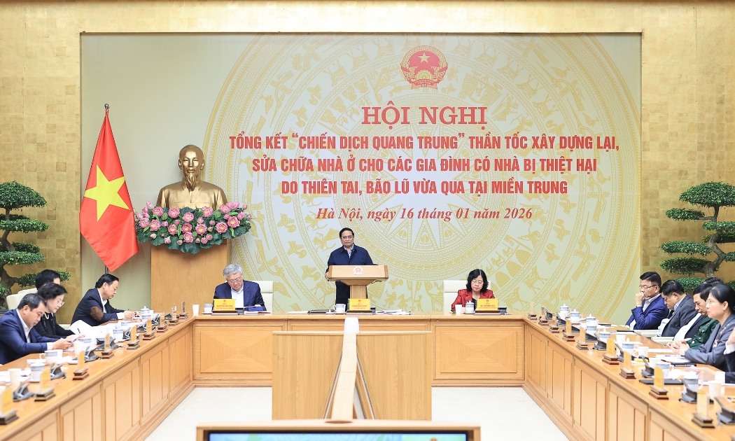 Thủ tướng Phạm Minh Chính chủ trì hội nghị. Ảnh VPG.