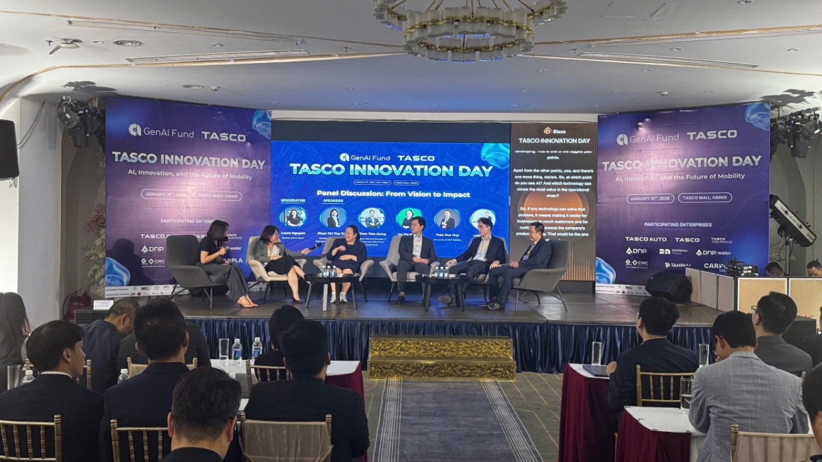 Phiên thảo luận tại sự kiện Tasco Innovation Day 2026.