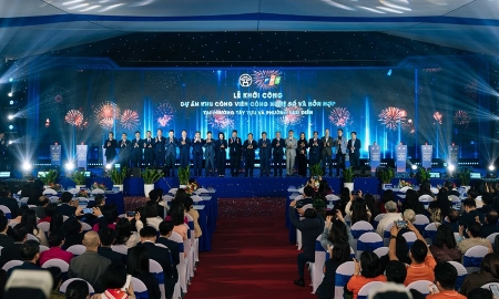 Khởi công dự án Khu Công viên Công nghệ số và hỗn hợp tại hai phường Tây Tựu và Phú Diễn.