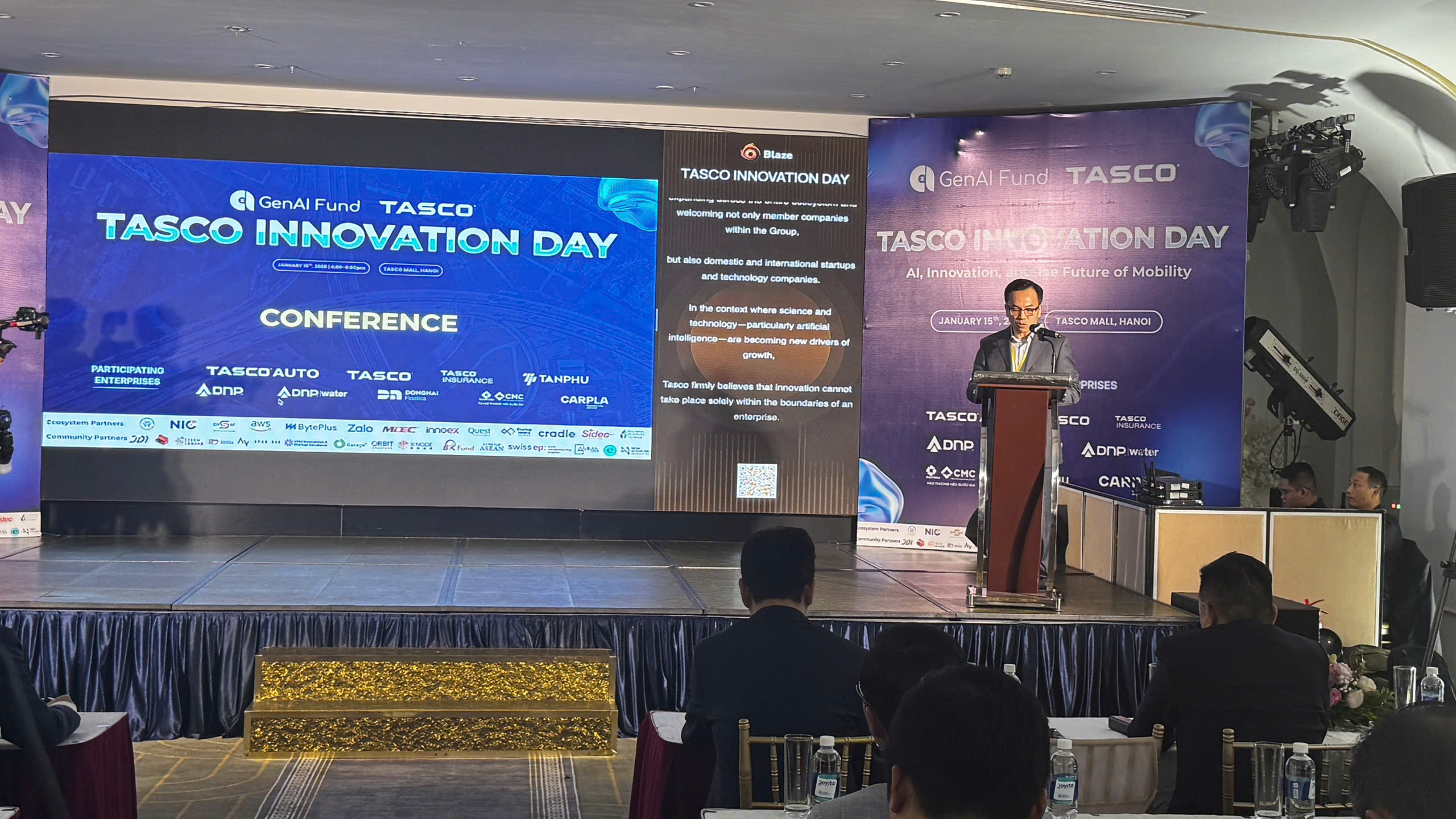 Cục trưởng Cục Khởi nghiệp và Doanh nghiệp công nghệ Hoàng Ngọc Nhân phát biểu tại sự kiện.