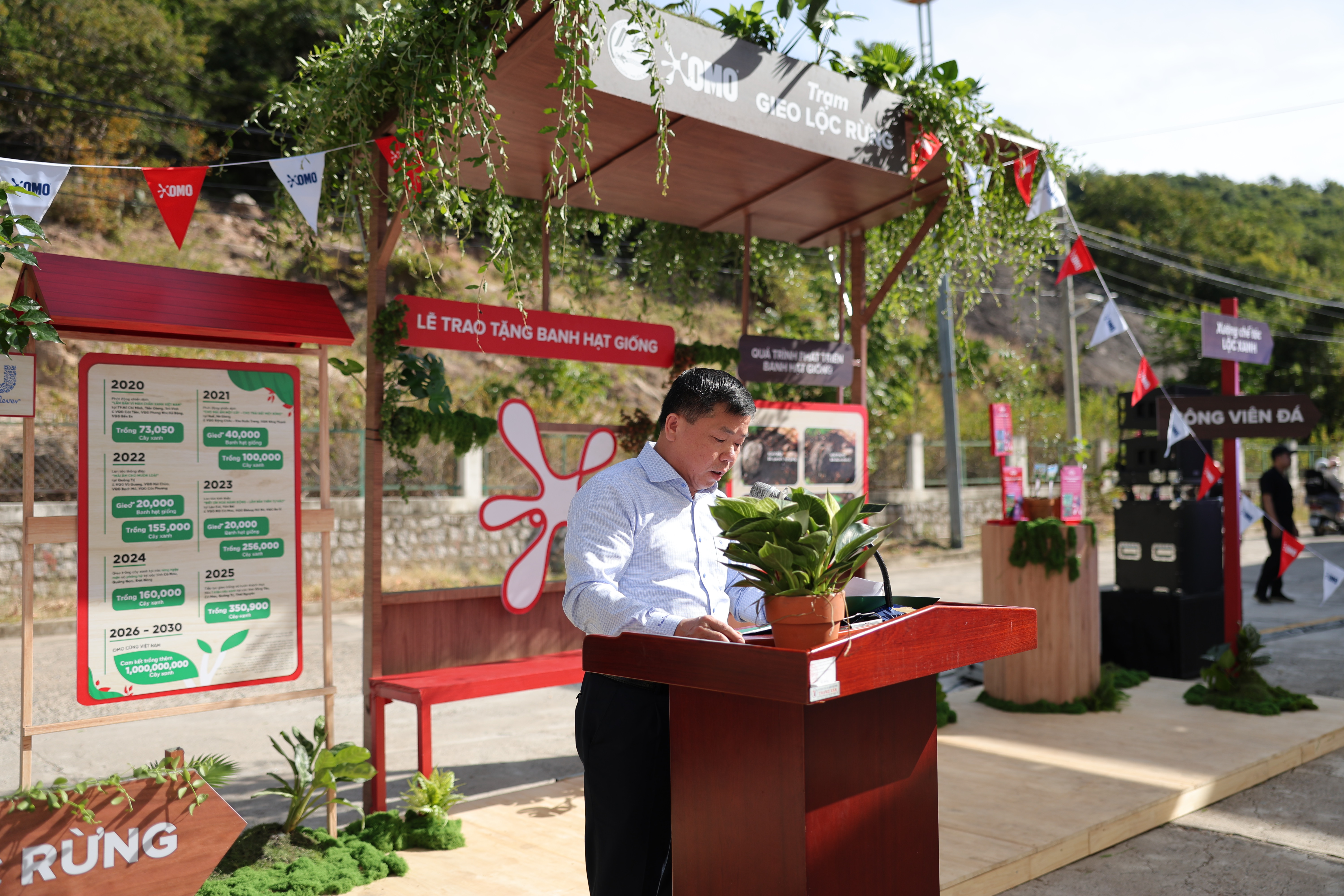 Ông Triệu Văn Lực, Phó Cục trưởng Cục Lâm nghiệp và Kiểm lâm - Bộ NN  MT phát biểu tại chương trình.