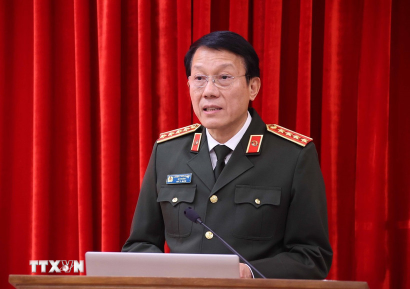 Đại tướng Lương Tam Quang, Ủy viên Bộ Chính trị, Bí thư Đảng ủy Công an Trung ương, Bộ trưởng Bộ Công an. Ảnh: TTXVN