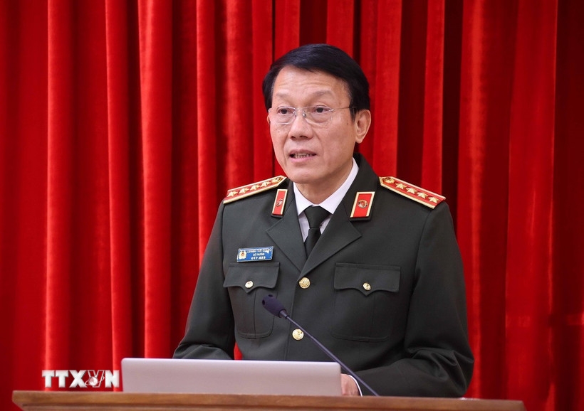 Đại tướng Lương Tam Quang, Ủy viên Bộ Chính trị, Bí thư Đảng ủy Công an Trung ương, Bộ trưởng Bộ Công an. Ảnh: TTXVN
