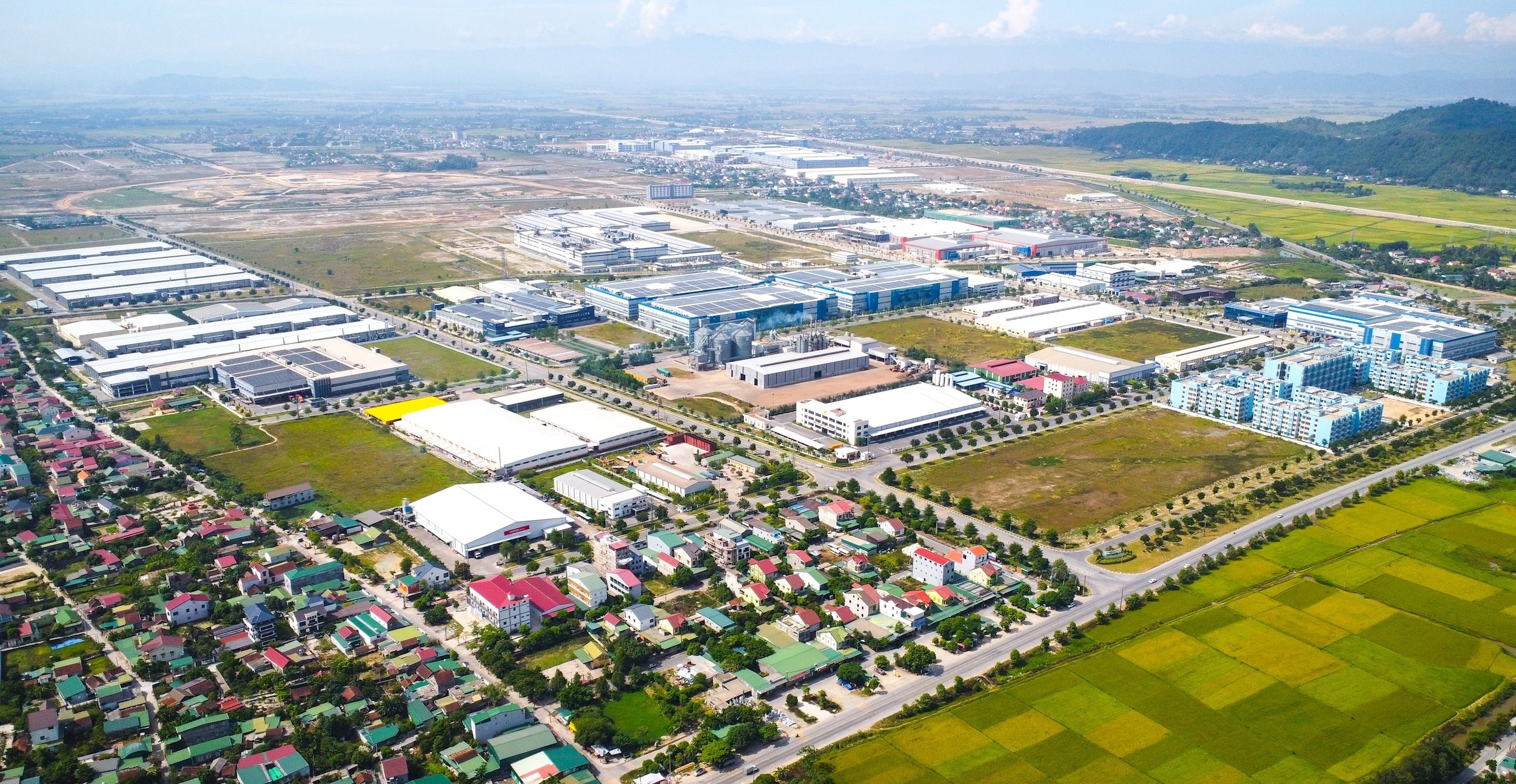 Dự án Khu Công nghiệp - Đô thị và Dịch vụ VSIP Nghệ An. Ảnh: Thành Cường