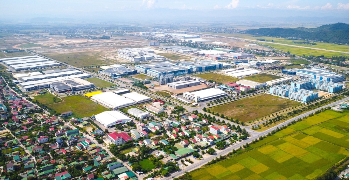 Dự án Khu Công nghiệp - Đô thị và Dịch vụ VSIP Nghệ An. Ảnh: Thành Cường