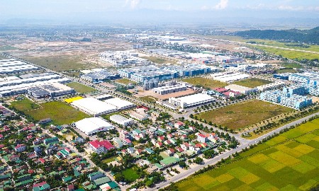 Dự án Khu Công nghiệp - Đô thị và Dịch vụ VSIP Nghệ An. Ảnh: Thành Cường