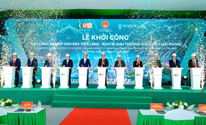 Hai Phong breaks ground on three industrial parks worth over $723 mln