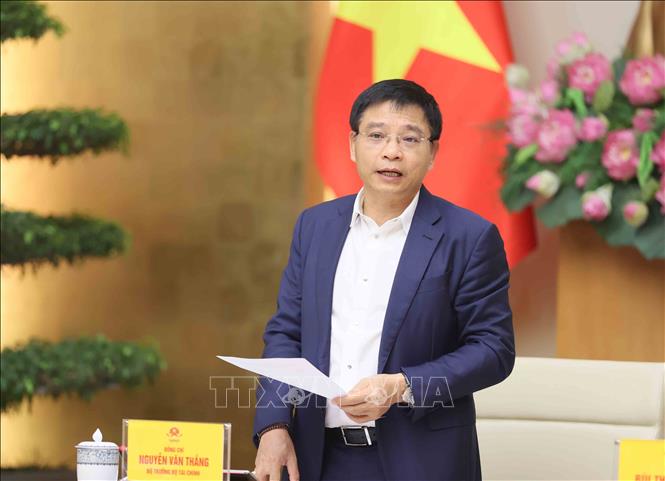 Bộ trưởng Bộ Tài chính Nguyễn Văn Thắng. Ảnh: TTXVN