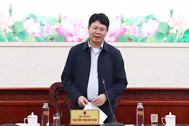 Thứ trưởng Bộ Tư pháp Nguyễn Thanh Tịnh kết luận phiên họp. Ảnh: MOJ.