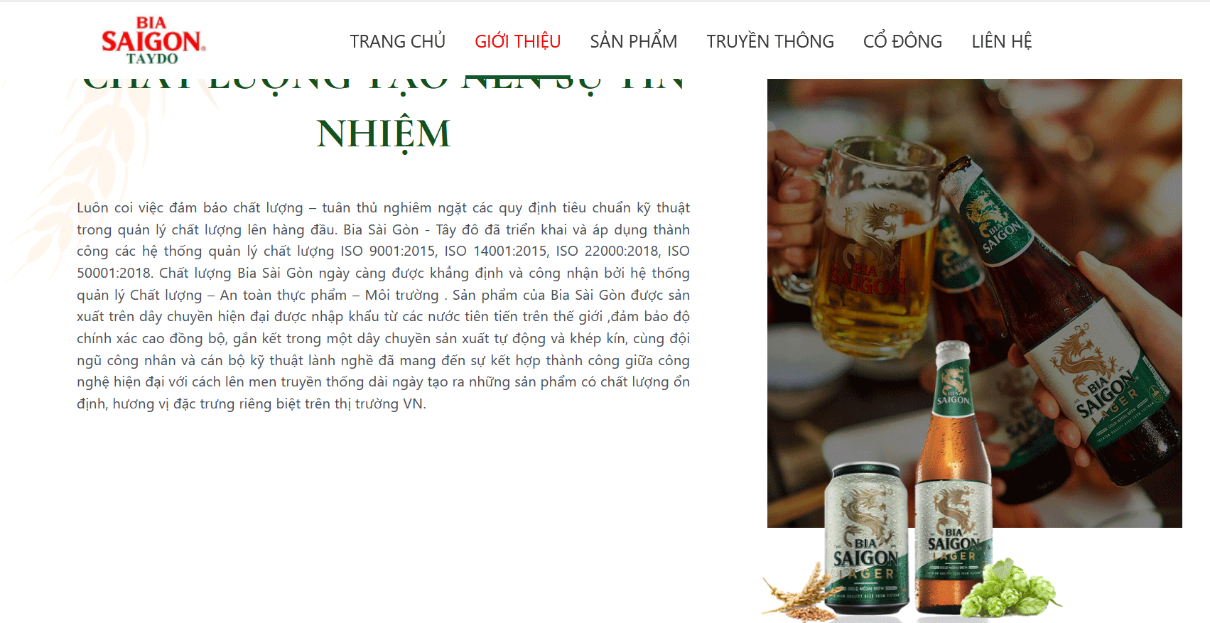 Thương hiệu Bia Saigon Lager lên sàn UPCoM với giá 13.600 đồng