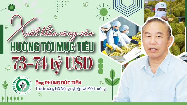 Xuất khẩu nông sản hướng tới mục tiêu 73–74 tỷ USD 