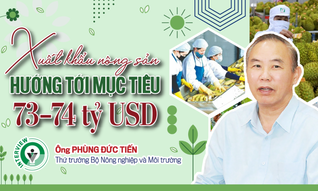 Xuất khẩu nông sản hướng tới mục tiêu 73–74 tỷ USD 