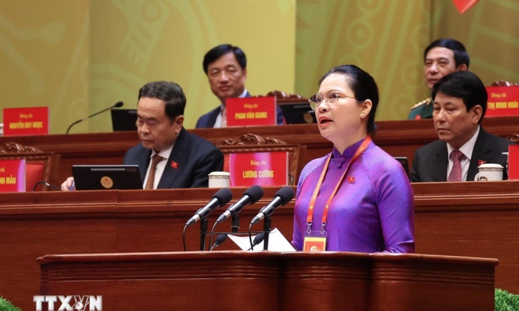 Ủy viên Trung ương Đảng, Phó Bí thư Thường trực Đảng ủy Mặt trận Tổ quốc, các đoàn thể Trung ương, Phó Chủ tịch-Tổng thư ký Ủy ban Trung ương Mặt trận Tổ quốc Việt Nam Hà Thị Nga - Ảnh: TTXVN