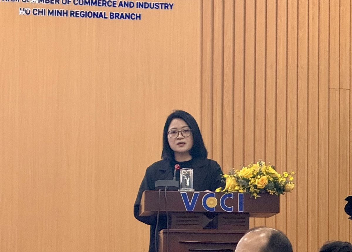 Bà Lê Thị Hà, Trưởng phòng Quản lý hoạt động Thương mại điện tử, Cục Thương mại điện tử và Kinh tế số (Bộ Công thương).