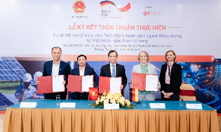 Bộ Công Thương và Tổ chức Hợp tác Quốc tế Đức (GIZ) đã chính thức ký kết thỏa thuận gia hạn và mở rộng phạm vi dự án TEV.
