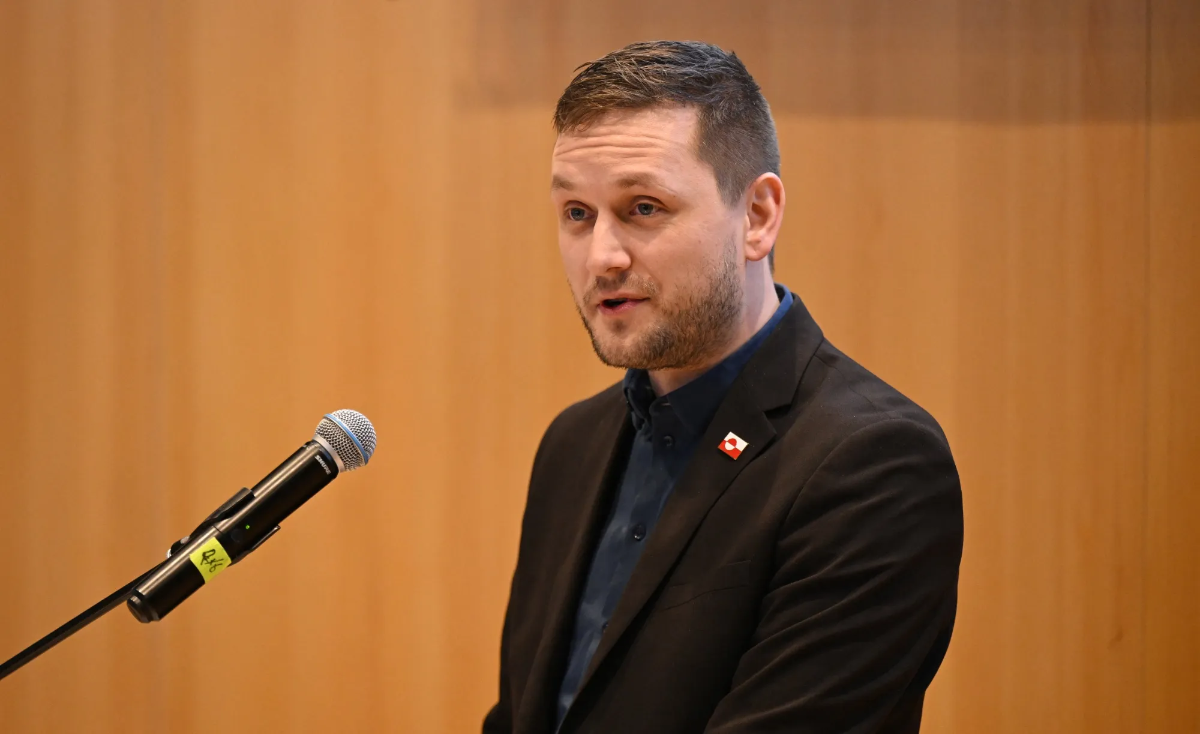 Thủ hiến Greenland, ông Jens-Frederik Nielsen - Ảnh: Bloomberg.