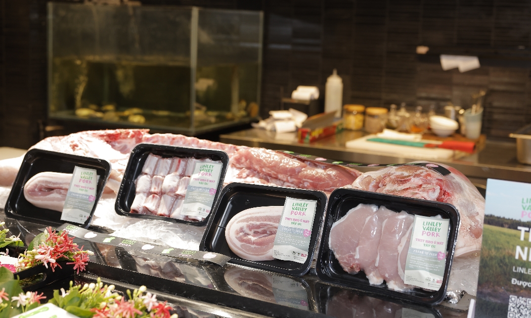 Thương hiệu thịt heo cao cấp Linley Valley Pork lần đầu tiên có mặt tại Việt Nam.