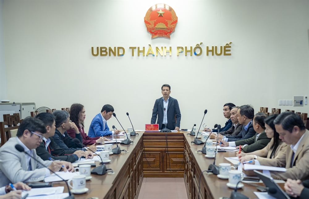 Phó Chủ tịch UBND thành phố, Trưởng Ban chỉ đạo phát triển kinh tế tập thể Trần Hữu Thuỳ Giang phát biểu tại hội nghị.