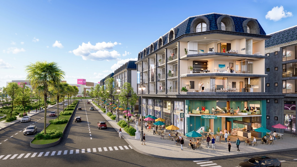 Shophouse An Cựu Galleria đa công năng, vừa an cư vừa sẵn sàng cho thuê, kinh doanh… Nguồn: An Cựu Tower.