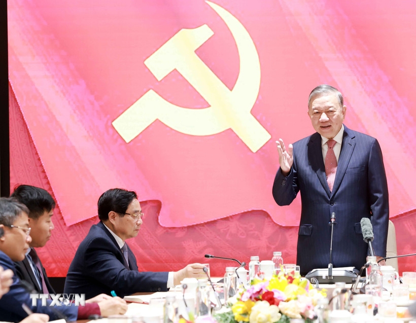 Tổng Bí thư Tô Lâm phát biểu chỉ đạo. Ảnh: TTXVN