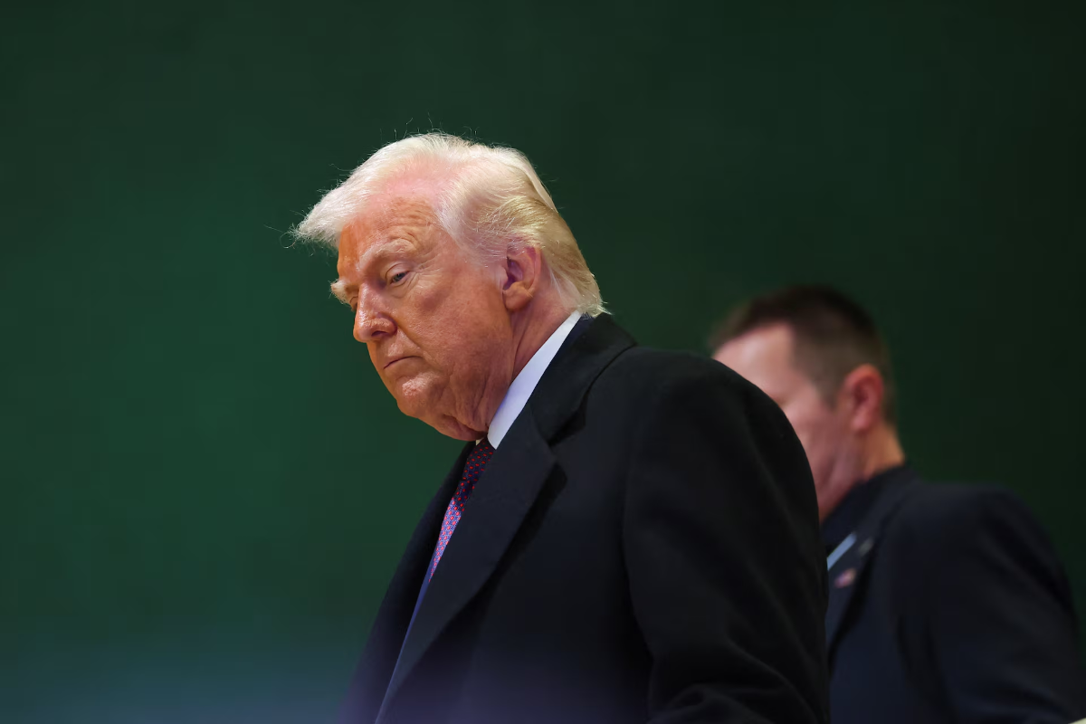 Tổng thống Mỹ Donald Trump tại Diễn đàn Kinh tế Thế giới (WEF) ở Davos, Thụy Sỹ, tháng 1/2026 - Ảnh: Reuters.