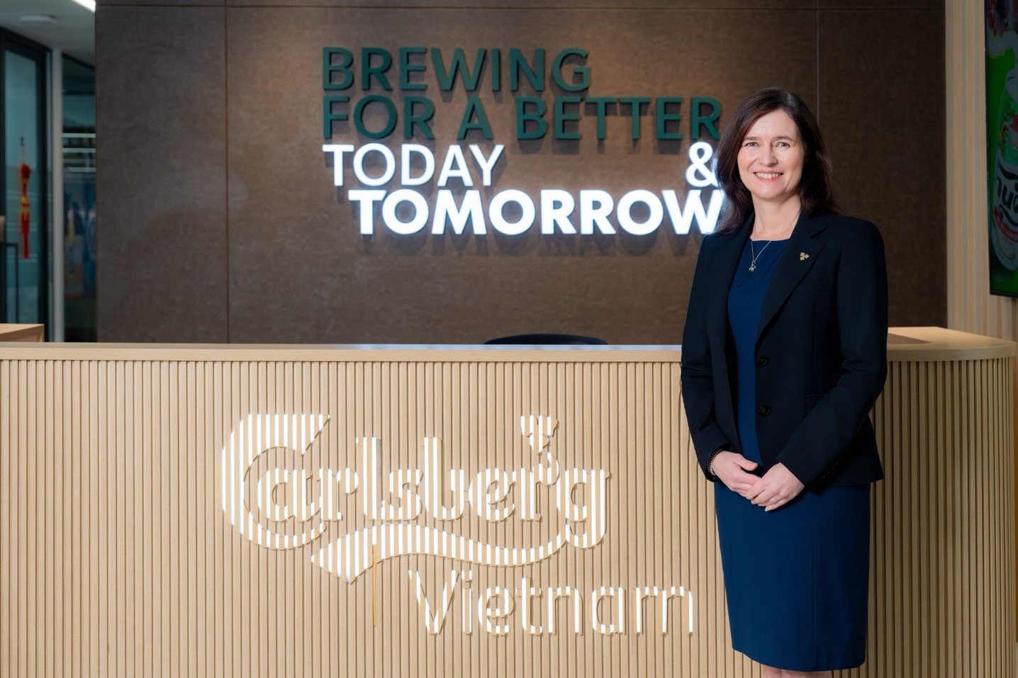 Bà Susanne Skippari – Phó Chủ tịch Cấp cao phụ trách Nhân sự  Văn hóa Tập đoàn Carlsberg. Nguồn ảnh: Carlsberg Việt Nam.