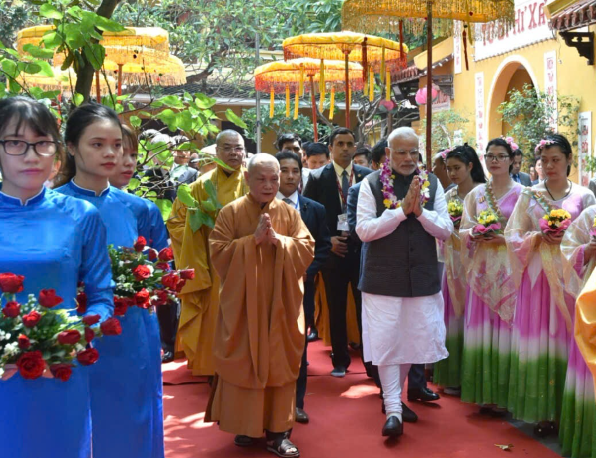 Tổng thống Ấn Độ Shri Narendra Modi trong chuyến thăm chính thức Việt Nam năm 2016.