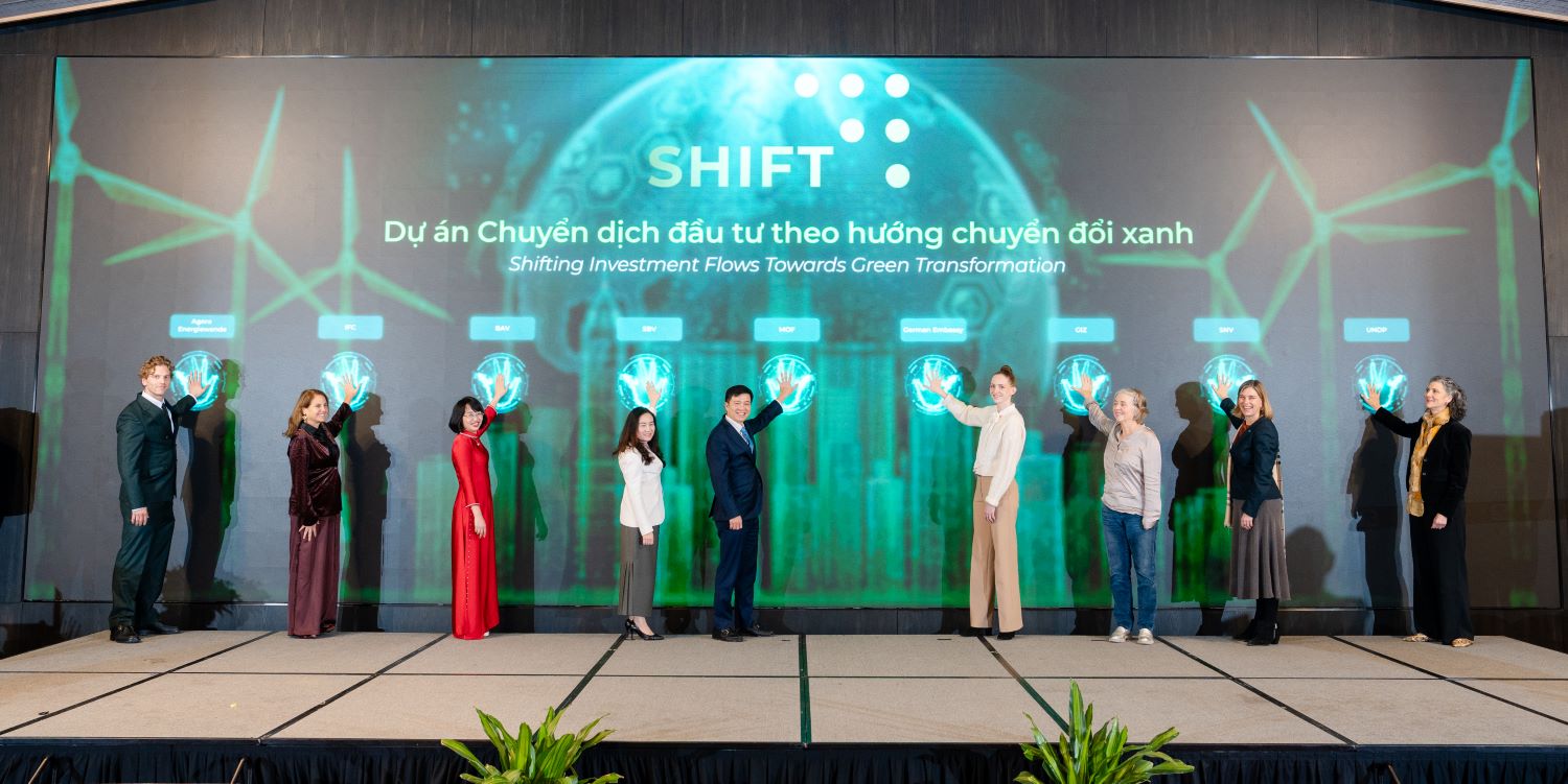 Khởi động Dự án “Chuyển dịch đầu tư theo hướng chuyển đổi xanh” dự án SHIFT. Ảnh: UNDP.