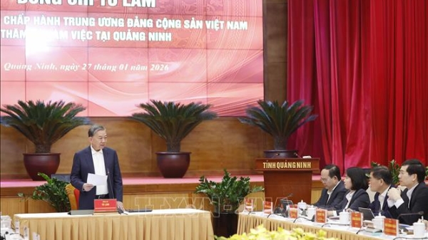 Tổng Bí thư Tô Lâm: Quảng Ninh cần đi đầu, làm mẫu trong tổ chức thực hiện Nghị quyết Đại hội XIV