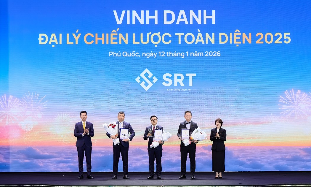 SRT Group được Sun Group vinh danh là Đối tác Chiến lược Toàn diện - Toàn quốc 2025. Ảnh: SRT Group.