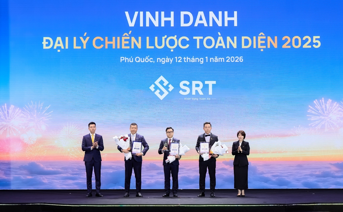 SRT Group được Sun Group vinh danh là Đối tác Chiến lược Toàn diện - Toàn quốc 2025. Ảnh: SRT Group.