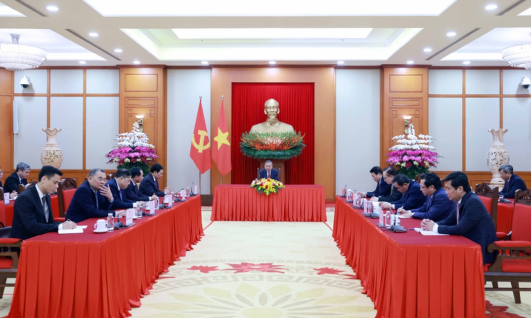 Tổng Bí thư Tô Lâm điện đàm với Bí thư thứ nhất Đảng Cộng sản Cuba, Chủ tịch nước Cộng hòa Cuba Miguel Diaz-Canel. Ảnh: TTXVN