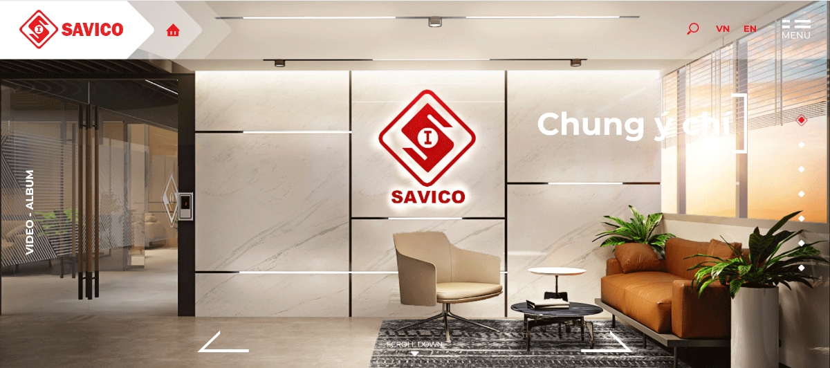 Trang web Công ty Cổ phần Dịch vụ Tổng hợp Sài Gòn - Savico.