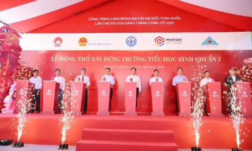 Phát Đạt tài trợ 145 tỷ đồng xây dựng Trường Tiểu học Bình Chuẩn 3 tại TP.HCM
