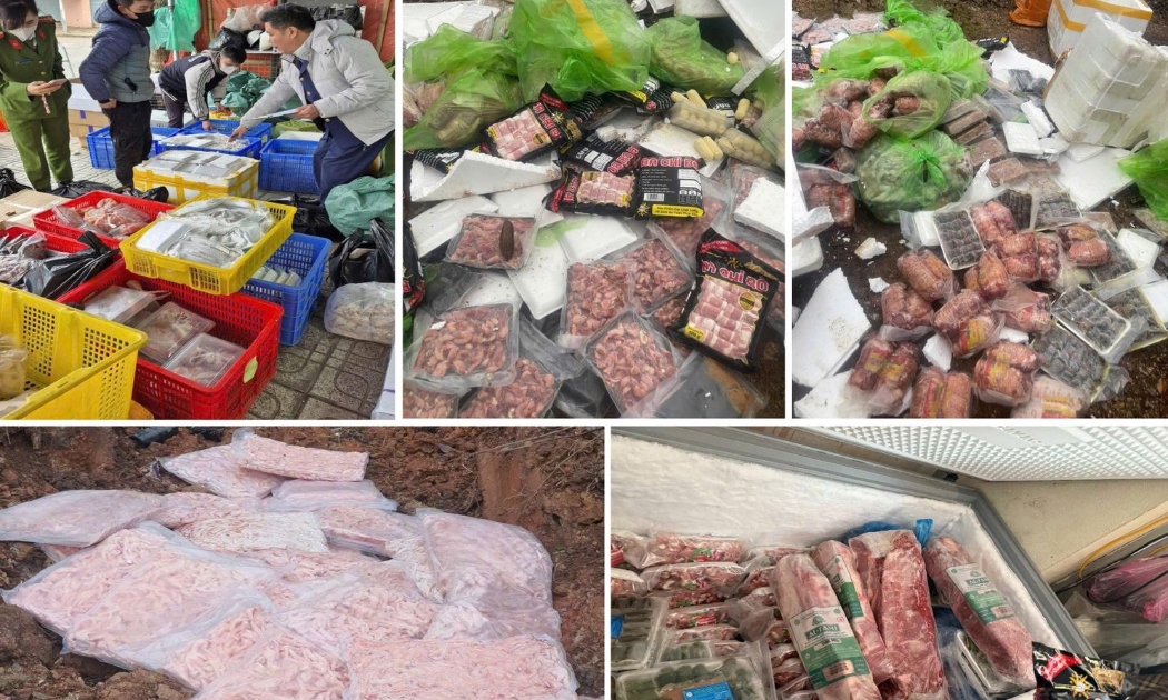 Thanh Hoá ngăn chặn hơn 1 tấn thực phẩm trôi nổi tuồn vào cơ sở ăn uống dịp Tết