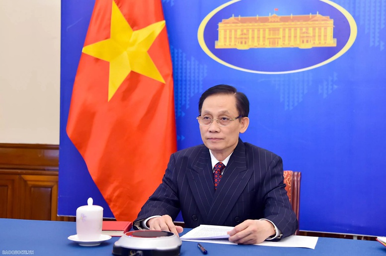 Ủy viên Bộ Chính trị, Bộ trưởng Bộ Ngoại giao Lê Hoài Trung - Ảnh: Báo TG&VN