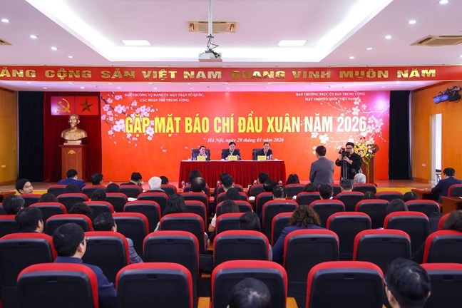 Quang cảnh cuộc gặp mặt. Ảnh: Mặt trận.