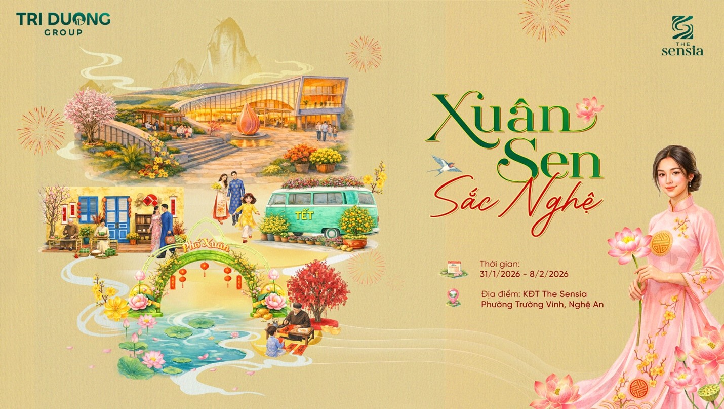 “Xuân Sen - Sắc Nghệ” góp phần lan tỏa hình ảnh The Sensia như một điểm đến văn hóa - lễ hội - trải nghiệm mới tại Nghệ An.