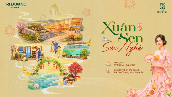 Sắp diễn ra chuỗi sự kiện Tết “Xuân Sen - Sắc Nghệ” tại The Sensia