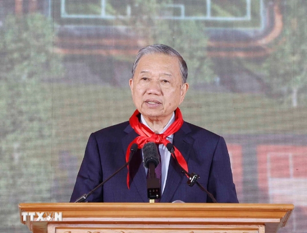 Tổng Bí thư Tô Lâm phát biểu. Ảnh: TTXVN