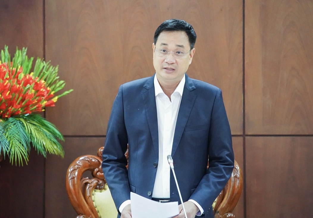 Bí thư Thành ủy Đà Nẵng Lê Ngọc Quang, phát biểu tại phiên họp.