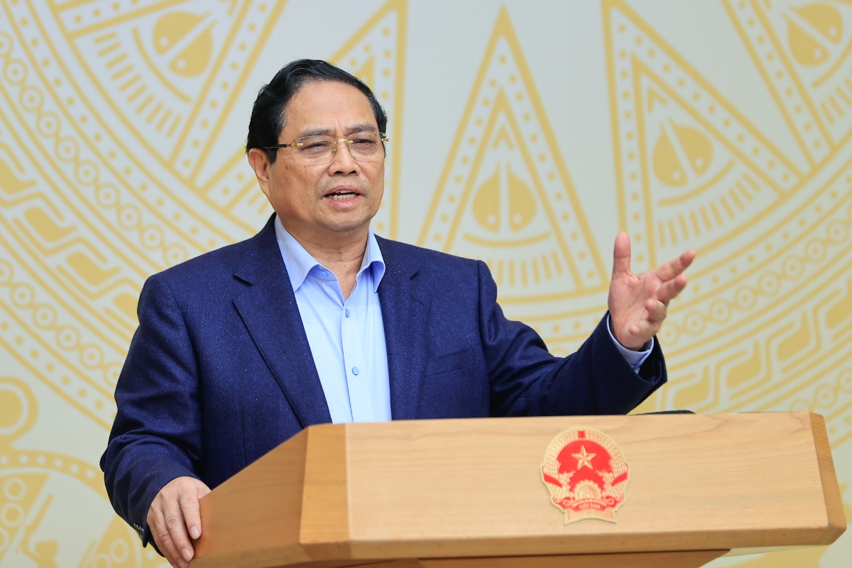 Thủ tướng phát biểu chỉ đạo tại phiên họp thứ Nhất. Ảnh: VGP