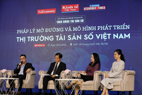 Đối thoại “Pháp lý mở đường và mô hình phát triển thị trường tài sản số Việt Nam”. 